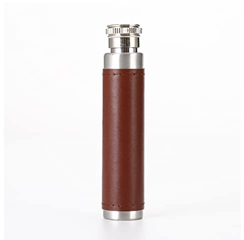 FIRSTXIU Stainless Steel Mini 1 Oz Bottle, Bottle with Wine Funnel, Polished Mirror, Whiskey Bottle with Flat Bottom