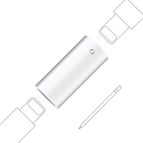 AYHYHLJZJ Lightning Female auf Lightning Weiblich für Apple Pencil Ladeadapter, Adapter Kompatibel mit Apple Pencil, für iPad Pro 12.9 10.5 9.7 / iPad Air 3 / iPad mini 5 2019 Pen Accessoire
