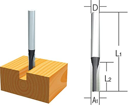 Makita Fräser Nut Zweischneider, 12 mm, D-07892