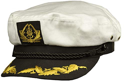 Balke Kapitänsmütze Premium Kapitäns Hut mit Anker und Stickerei 60