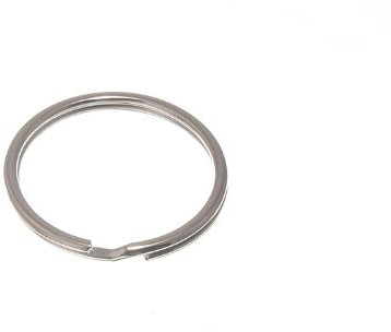 SPLIT KEY RINGS 25MM 1 INCH NICKEL PLATED STEEL ( pack of 10 )