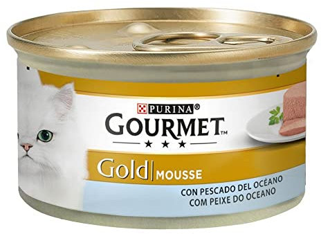 Purina Gourmet Gold scatoletta mousse con pesce dell'oceano gr.85 - Die Verpackung kann variieren