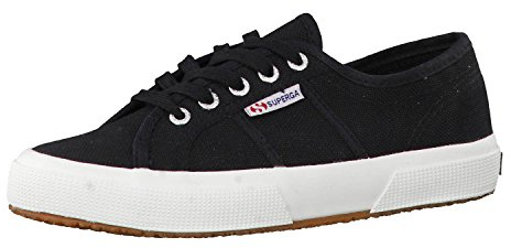 Superga Unisex Cotu Classic Trainers Trainers, Black Fwhite, 4 UK