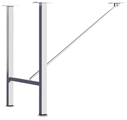 durante Tischgestell Tischbein T01 H-Form Höhe 710mm Chrom poliert