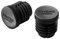 Brooks Fahrrad Lenker Endstopfen Cambium Griffe Rubber Plug Grip Gummi Kappen 2 Stück Set, BYB37, Farbe schwarz