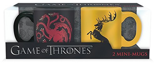 ABYstyle - Game of Thrones - Set 2 Mini-Mugs - 110 ML - Targaryen & Baratheon
