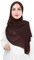 Lina & Lily Damen Muslim Premium Chiffon Hijab Kopftuch Schal aus Leicht Stoff (Dunkebraun)