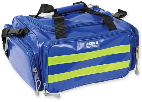 GIMA - Emergency Bag, Blaue Farbe, Polyester, PVC-beschichtet, Notfall, Trauma, Rettungsdienst, ärztliche, Erste Hilfe, Krankenpfleger, Mehrtaschenbeutel für Sanitäter, 35x45x21 cm