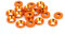 sourcing map 20stk M5 Aluminiumlegierung Stoßdämpfer Kofferraum Unterlegscheibe orange DE de