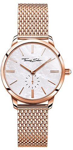 Thomas Sabo Damen Armbanduhr Glam Spirit Analog Quarz Edelstahl WA0303-265-213-33 MM