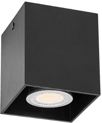 Arcchio Deckenlampe Carson (Modern) in Schwarz aus Aluminium (1 flammig, GU10) - Deckenleuchte Lampe Flurleuchte