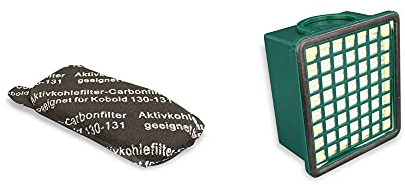 Set di filtri adatto per Vorwerk Folletto VK 130, 131 con spazzola elettrica EB 350 351