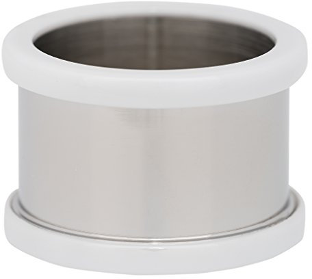 iXXXi BASISRING silber KERAMIK WEIß - 12 mm Größe 19,5