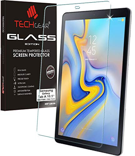 TECHGEAR Vetro Antiriflesso Compatibile con Samsung Galaxy Tab A 10.5 (SM-T590 Series) - Autentica Pellicola Protettiva Opaca in Vetro Temperato