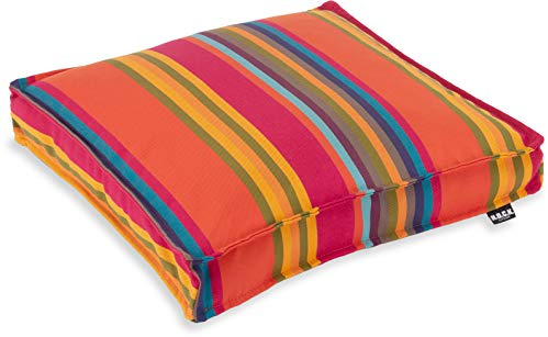 H.O.C.K. Yucatan Outdoor Sitzkissen CLOU Stuhlkissen für den Garten, wasserabweisend/lichtecht (6-7) (40x40x5cm, Orange)