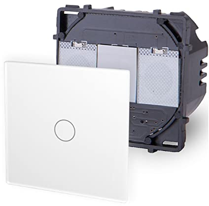 Modul: Taster 1 Fach 230V Weiß Point