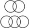 Othmro 5 x O-Ringe-Dichtungsringe aus Gummi, 110 mm Außendurchmesser, 100 mm Innendurchmesser, 5 mm Breite, Nitrilkautschuk-Dichtungsringe, Unterlegscheiben und schnelle Reparatur