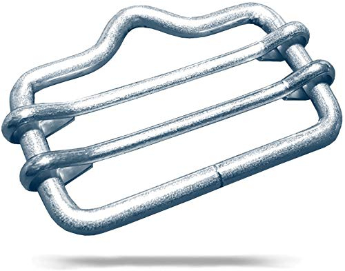 Fuchs Breitbandverbinder | 25mm - 10 Stück | Stahl verzinkt | Robust | Silber | Innendurchmesser 25mm | Weidezaunband | Verbinder | Breitbandverbinder | Zaunverbinder