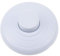 LbsAMP 1 Pezzi Interruttore a Pedale Rotondo 250V/2A in Linea Interruttore Intermedio 2 o 3 Fili Interruttore Pavimento per Lampada da Terra Lampada da Tavolo Plafoniera Ø65mm x 28mm - Bianco
