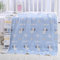 Hayisugal Kinder Decke 6-lagig Babydecke aus 100% Baumwolle - kuschelige Baumwolldecke Ideal als Kinderwagendecke, Erstlingsdecke, Bettdecke oder Kuscheldecke, Blau Pferd, 120x150cm