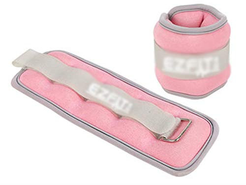 WWWSS Poids de Cheville, Bracelets Poids lestés pour Chevilles et Poignets, 2X 0,25 kg á 5 kg Couleurs différent, pour Enfant Remise en Forme Exercice Gymnastique.Pink-single0.25KG