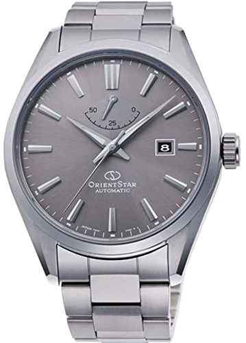 Orient Automatik Herren Armbanduhr aus Edelstahl in der Farbe Silber-grau, Gehäuse 42 mm, wasserdichte: 5 ATM, RE-AU0404N00B