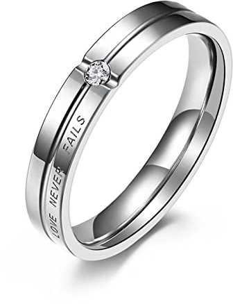 Aotiwe Eheringe Modern, Bandring Mann Mittlerer mit Zirkonia Silber Mann 49 (15.6) für Partnerschaft Trauung