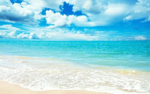 Fototapete 3D Effekt Meer Strand Wandbild Tapete Wohnzimmer Tv Sofa Hintergrund Mediterrane Landschaft Schlafzimmer Kunst 3D Wandbild 400(W) X280(H) Cm
