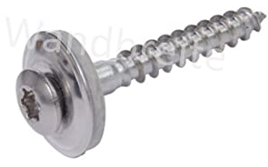 Spenglerschrauben aus Edelstahl V2A rostfrei 2-teilig mit EPDM-Dichtscheibe D15mm TX20 Antrieb Torx DIN 7995 ISO 3506 (4,5 x 55 mm, 100)