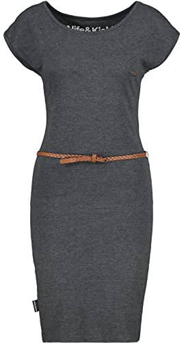 alife & kickin Damen ElliAK Dress Sommerkleid Kleid, Moonless, XS