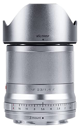 VILTROX 23mm f/1.4 F1.4 Objektiv für Nikon Z Mount Kameras Autofokus APS-C Weitwinkel Prime Objektiv mit Großer Blende und STM Motor für Nikon Z-Mount Kamera Z5 Z50 Z6 Z6II Z7 Z7II