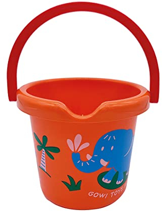 Gowi 550-62 Eimer ø18cm - Orange, Sand- und Wasserspielzeug