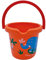 Gowi 550-62 Eimer ø18cm - Orange, Sand- und Wasserspielzeug