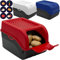 ARTECSIS Lot de 3 Boîtes de Conservation Alimentaire 5L - Bleu Blanc Rouge + 6 Stickers/Fruit, Légume