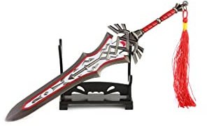 1 x Schild Schwert Spear Modell Schlüsselanhänger mit Display-Ständer, Stil 2, Einheitsgröße