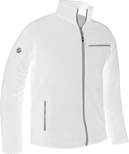 ACE Giacca in pile da uomo - calda giacca outdoor senza cappuccio per uomo - zip a tutta lunghezza e tre tasche