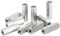 Tissting 20 Stück Langmutter M5 x 0,8 Innengewinde 8mm OD 25mm Lange Sechskant Stangenmutter Verbindungsmuttern 304 Edelstahl Silber Kupplungsmutter Set für Ersatz Wartung