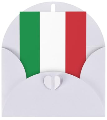 Italien-Flagge Grußkarte Jubiläumskarte Dankeskarte Urlaubskarte Hochzeitskarte Einladungskarte