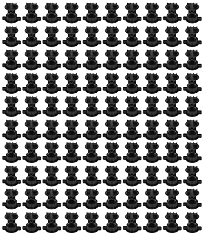 Gavigain 100pcs Isolator, Elektrozaun Draht halten Isolator ABS 55mm Länge 48mm Breite Isolatoren für Elektrozaun Garten (schwarz)