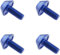 LT Easiyl 4Pcs M5 x 12mm Bicycle Water Bottle Cage Hex Bolts Bike Water Bottle Cage Holder Bicycle Water Bottle Bracket Screws for Mountain Bike Road Bike Blue
