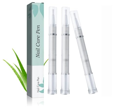 3 Stück Nail Care Pen, Nail Repair Pen Nagel Behandlungs Stift Für gepflegte Fingernägel & Fußnägel Mit Teebaumöl, Vitamin E & Aloe Vera, Nagelpflegestift, intensiv für Nägel mit Aloe Vera, Teebaumöl