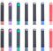 Gullor 35 Pieces Fountain Pen Ink Cartridges with Storage Box, Pen Refills, International Standard Size 2.6 mm Bore Diameter