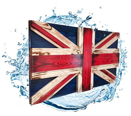 Union Jack Ornamenti da appendere Decorazioni assortite Wall Art UK Bandiera in legno Decorazione da parete in legno United Kindgom Bandiere Inghilterra Gran Bretagna Pittura Decorazione per la casa