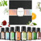 LOPHE Ätherische Öle Set 8 x 10 ml, Ätherische Öle Set für Diffuser, Reines Natürliche Duftöle Set für Seife, Kerzen, SPA - Eukalyptus, Lavendel, Zitronengras, Orange, Pfefferminze, Teebaum