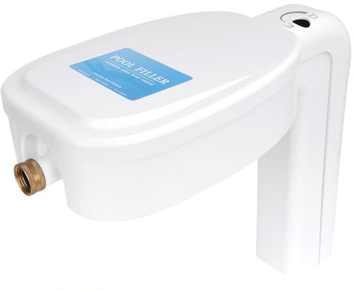 Brvclon Llenador automático de piscina, 5 años de garantía, nivelador de agua de piscina, llenado automático, control preciso, válvula flotante de llenado automático de agua de piscina, utilizado para