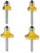 Yueqing Zhongji roundover router bit 1/4 shank router bits 1/4 shank 1/4-Inch-6.35MM Shank Roundover Edging Router Bit Set，Corner Rounding Edge Forming Bit Set， 1/8, 1/4, 3/8, 1/2 Radius (4 Pack)