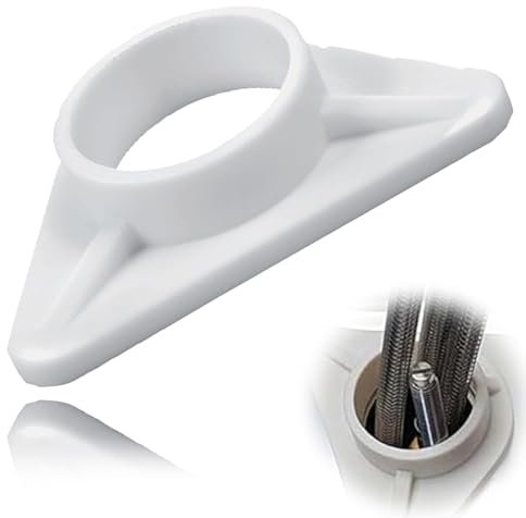 Spülenverstärkung Stabilisator, 360° Drehbar Küchenarmatur für Armaturen Auf Dünnwandigen Edelstahlspülen, Kunststoff, Weiß, aus ABS, mit Ø 36 mm