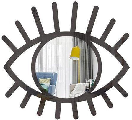 Generisch Augen-Wandspiegel- – -Augen, Selbstklebender Schlafzimmer-Dekorspiegel Aus Acryl – Boho-Stil, Badezimmer-Eingangsbereich, Wanddekoration Für Schlafzimmer, Küche, Badezimmer, Wohnzimmer