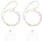 YFaith 2 Stück Handy-Kette Perlen, mit Karabinerverschluss Handy Umhängeband, Farbig Handy-Anhänger, 120 cm Lang, mit Transparenter Abstandshalter, für Handys, Taschen