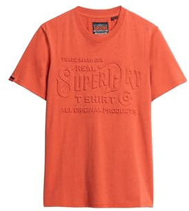 Superdry Herren Lässiges Workwear T-Shirt mit Prägung